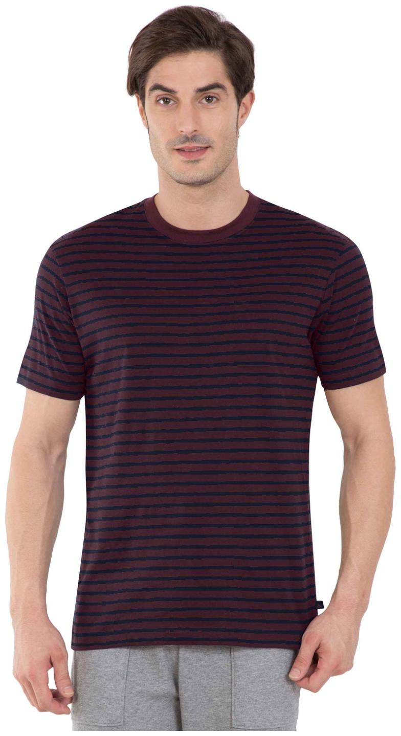 

Jockey Men Brown Regular fit Cotton Round neck T-Shirt - Pack Of 1