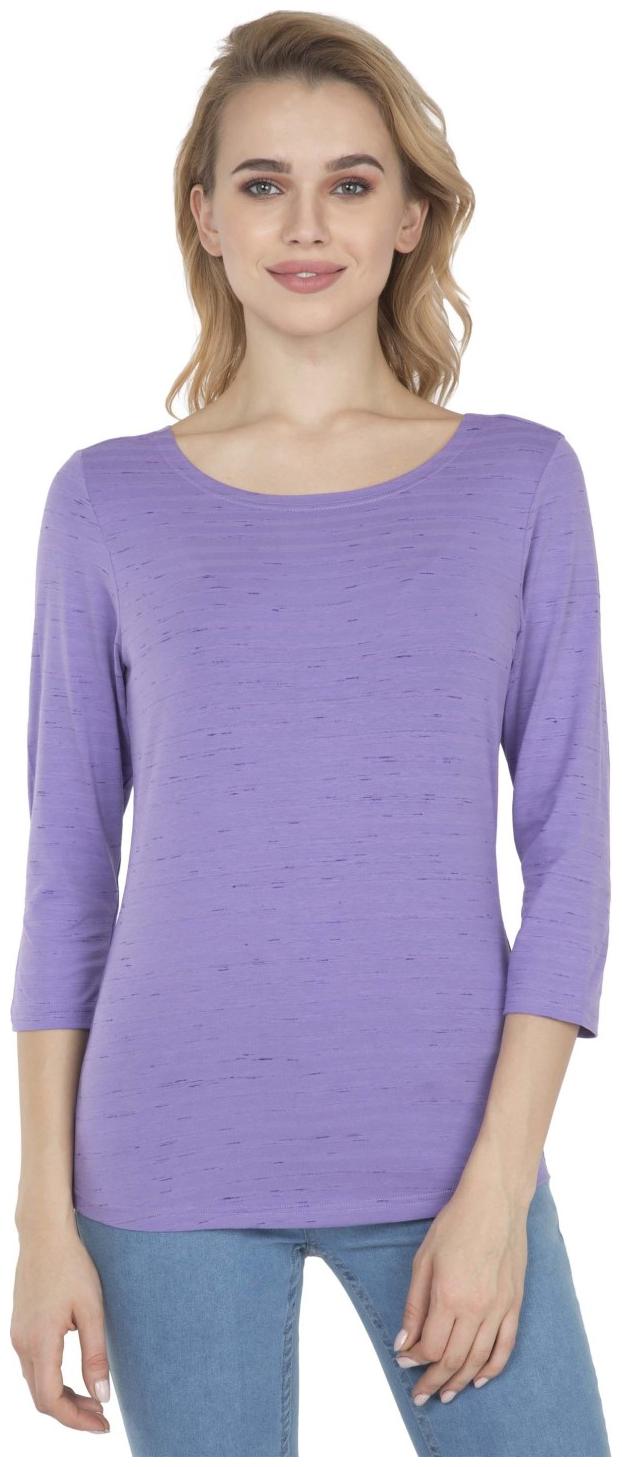 

Jockey Women Purple Regular fit Round neck Cotton T shirt