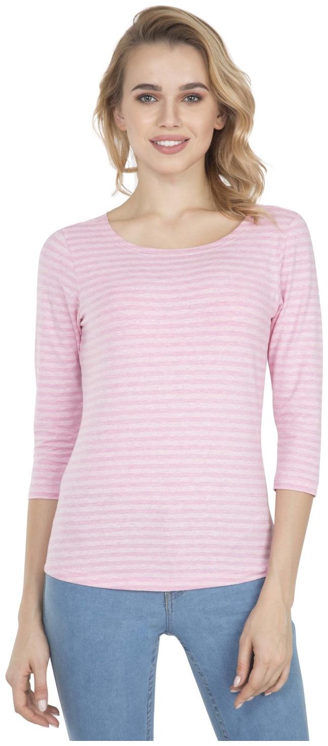 

Jockey Women Pink Regular fit Round neck Cotton T shirt
