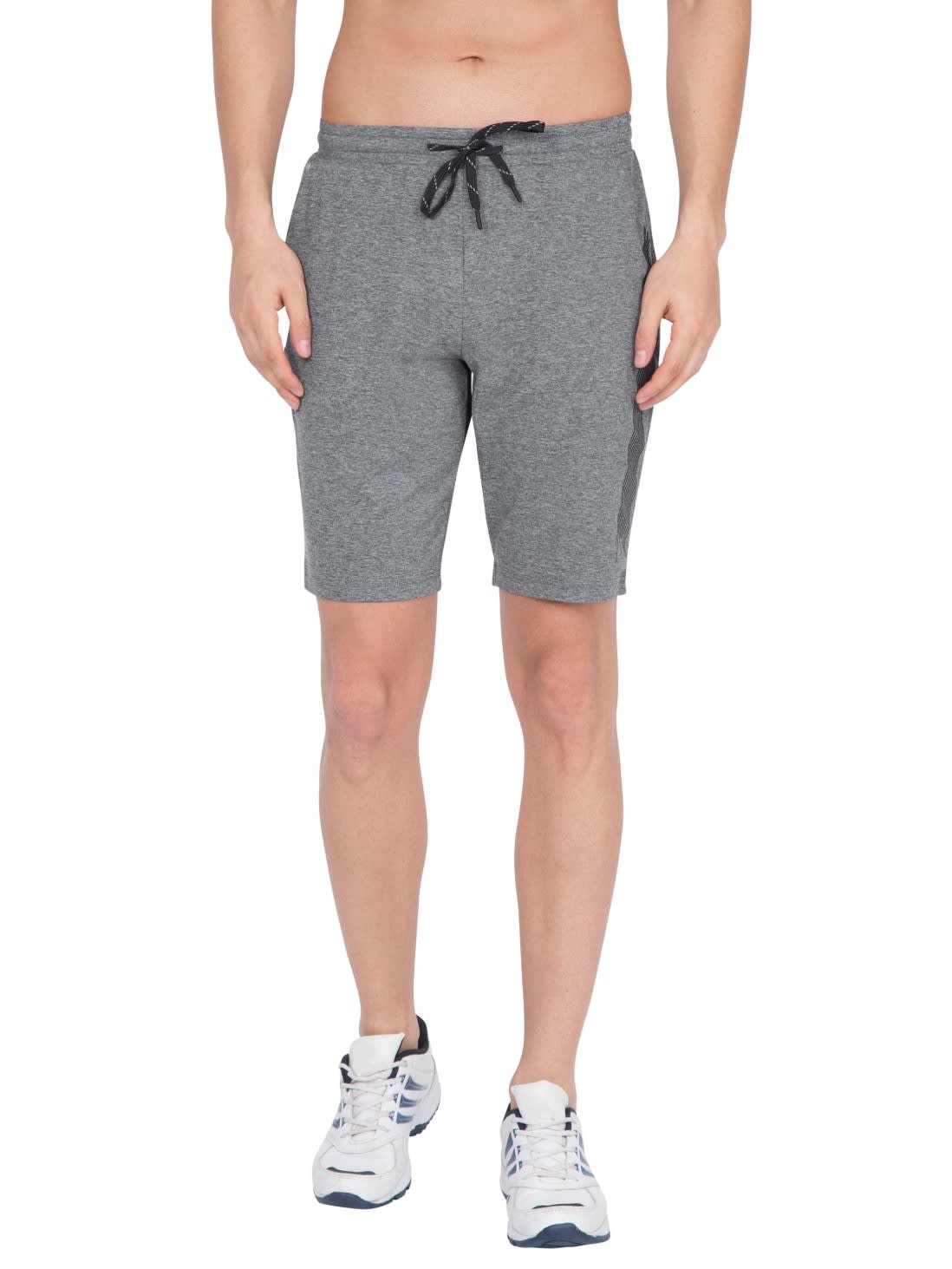 

Jockey Men Grey Slim Fit Regular Shorts