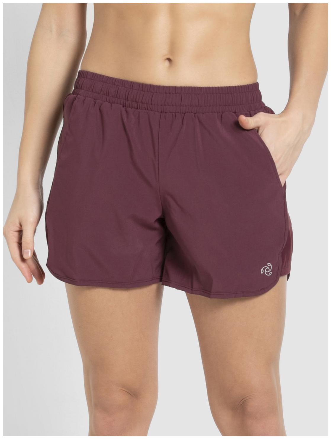 

Jockey Women Solid Regular shorts - Purple