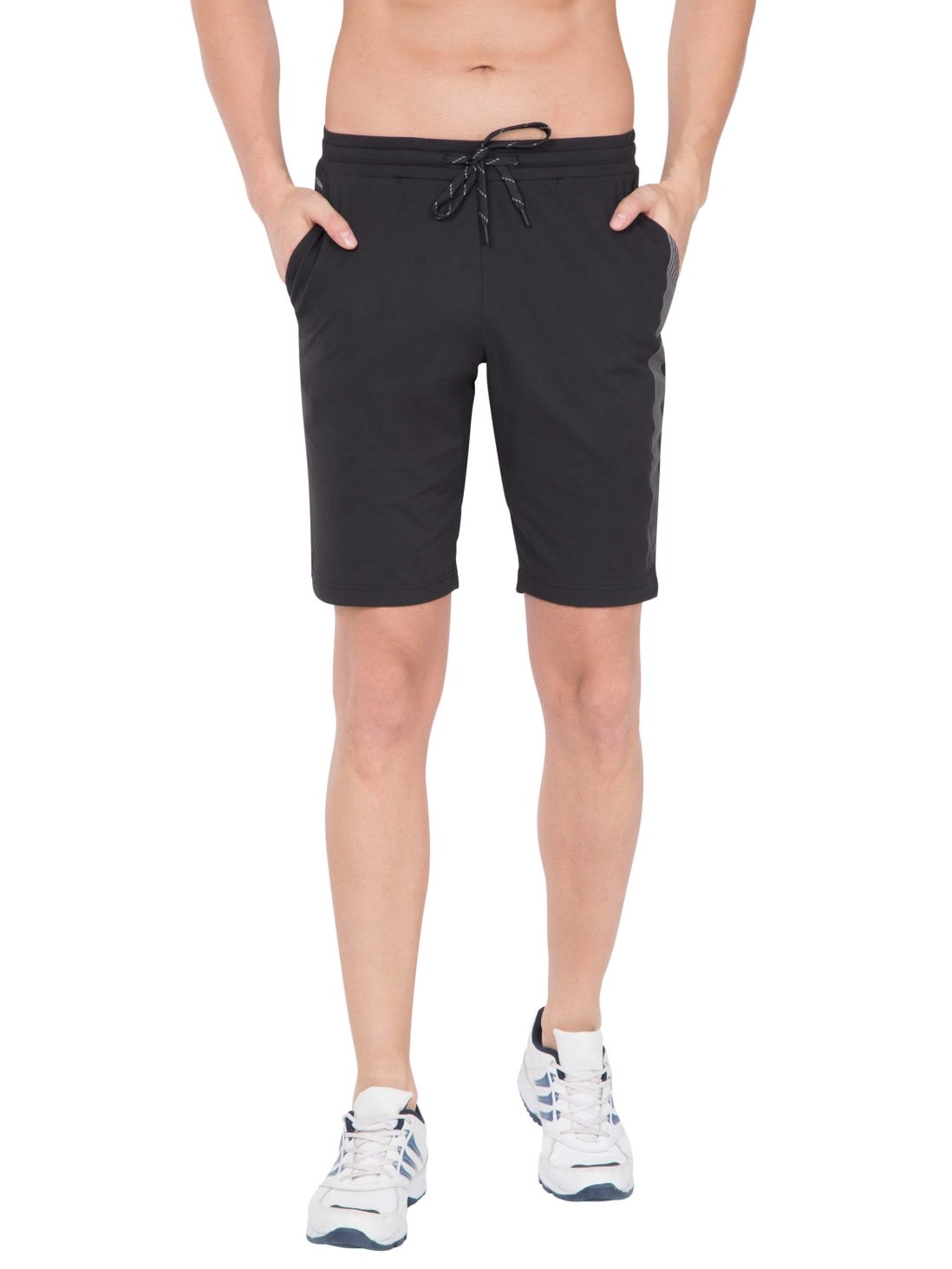 

Jockey Men Black Slim Fit Regular Shorts