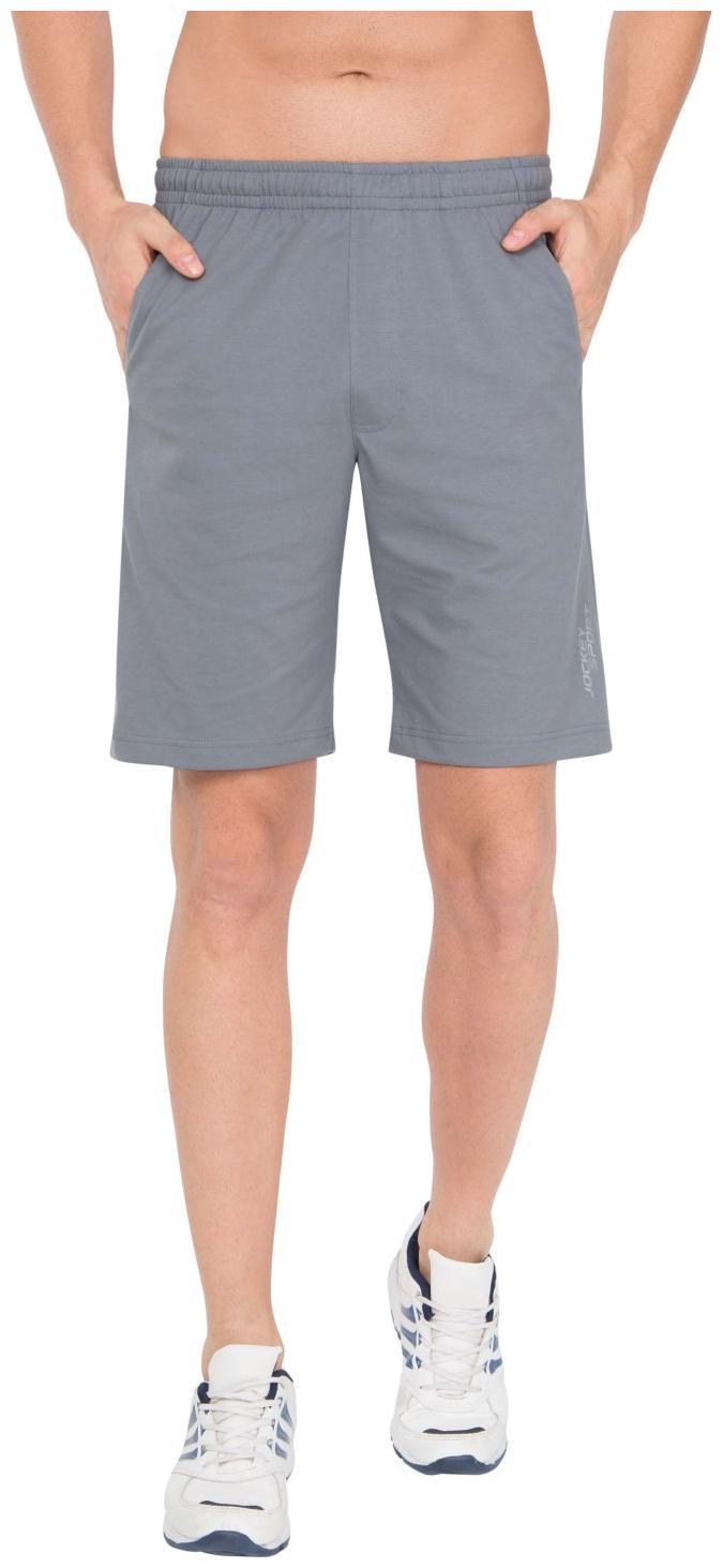 

Jockey Solid Grey Shorts Cotton
