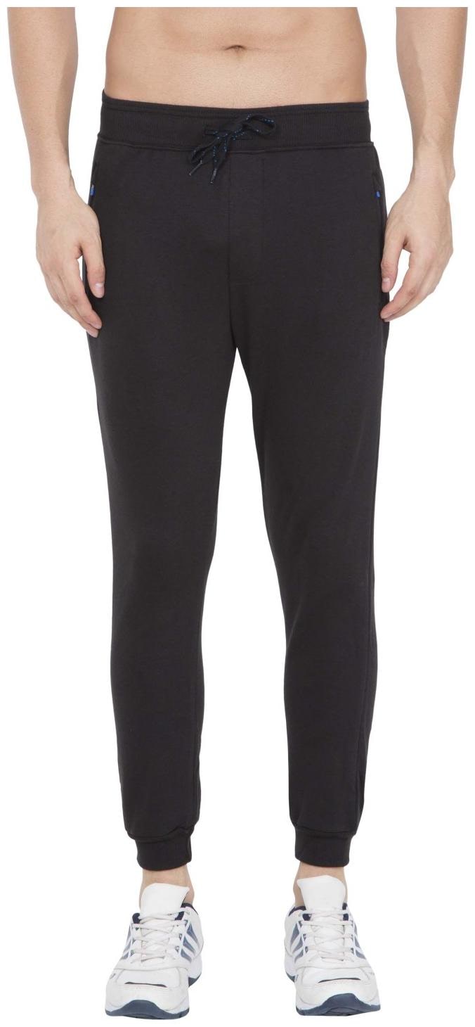 

Jockey Men Black Solid Regular fit Track pants