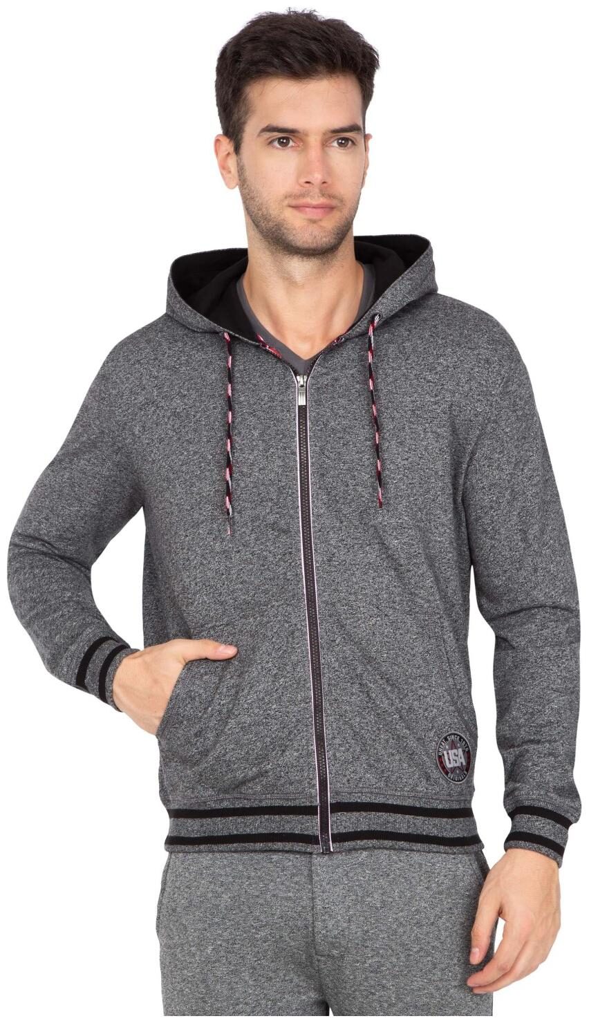 

Jockey Solid Grey Jacket Cotton