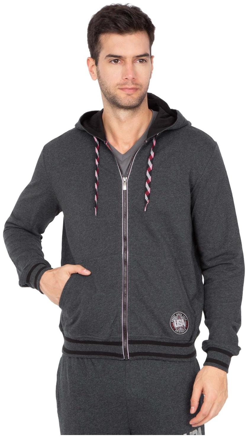 

Jockey Solid Grey Jacket Cotton