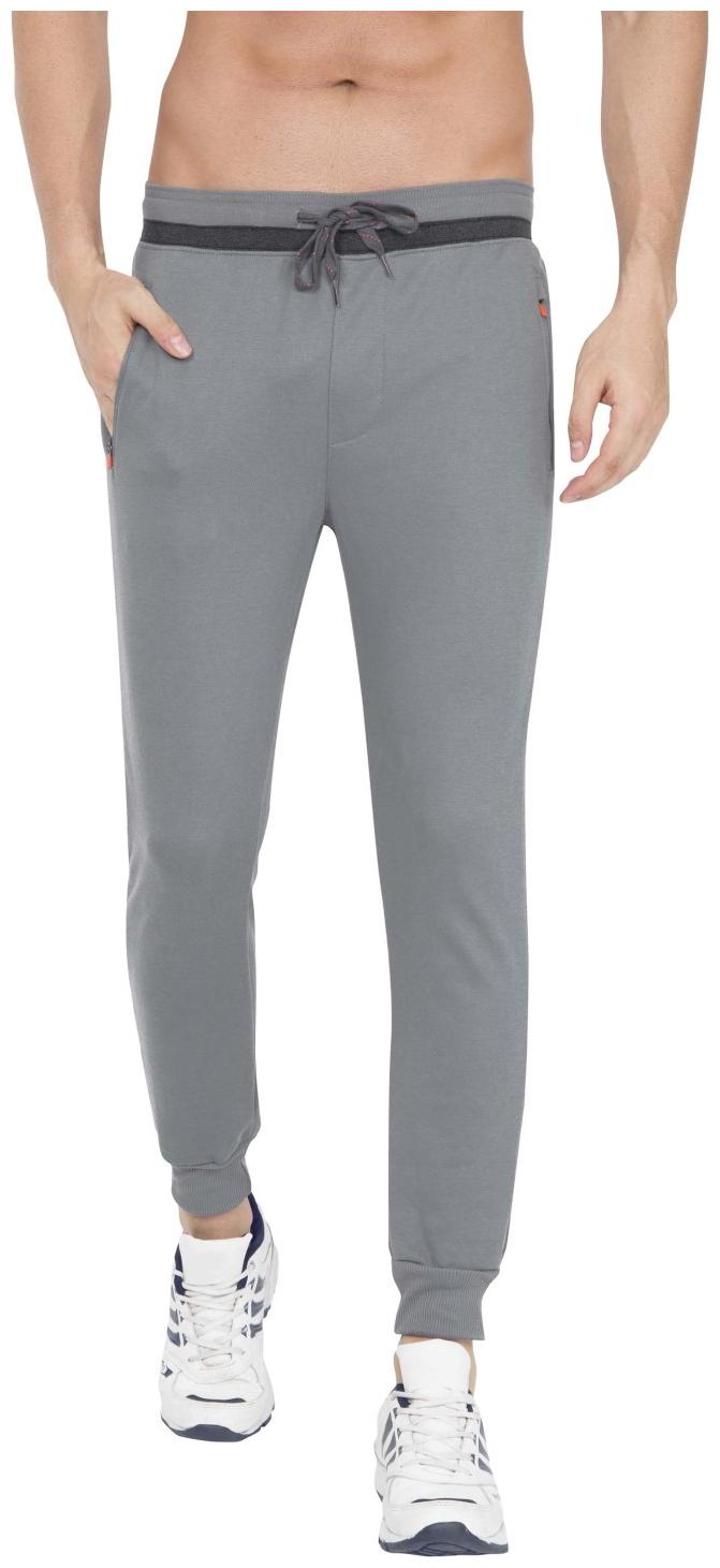 

Jockey Men Grey Solid Regular fit Track pants