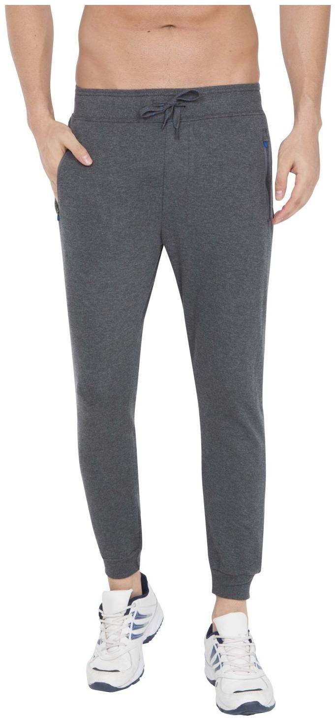 

Jockey Men Grey Solid Regular fit Track pants
