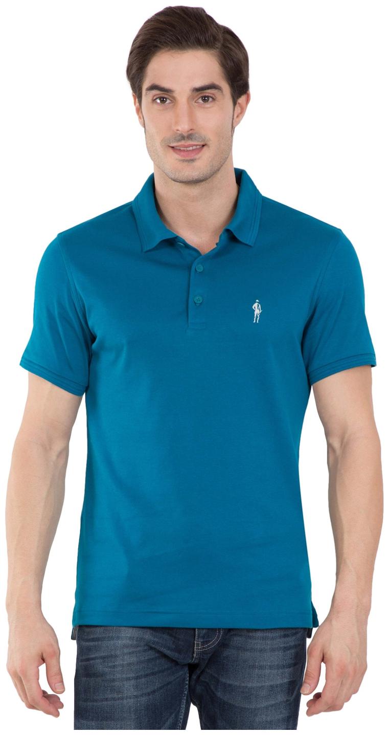 

Jockey Men Blue Regular fit Cotton Polo collar T-Shirt - Pack Of 1