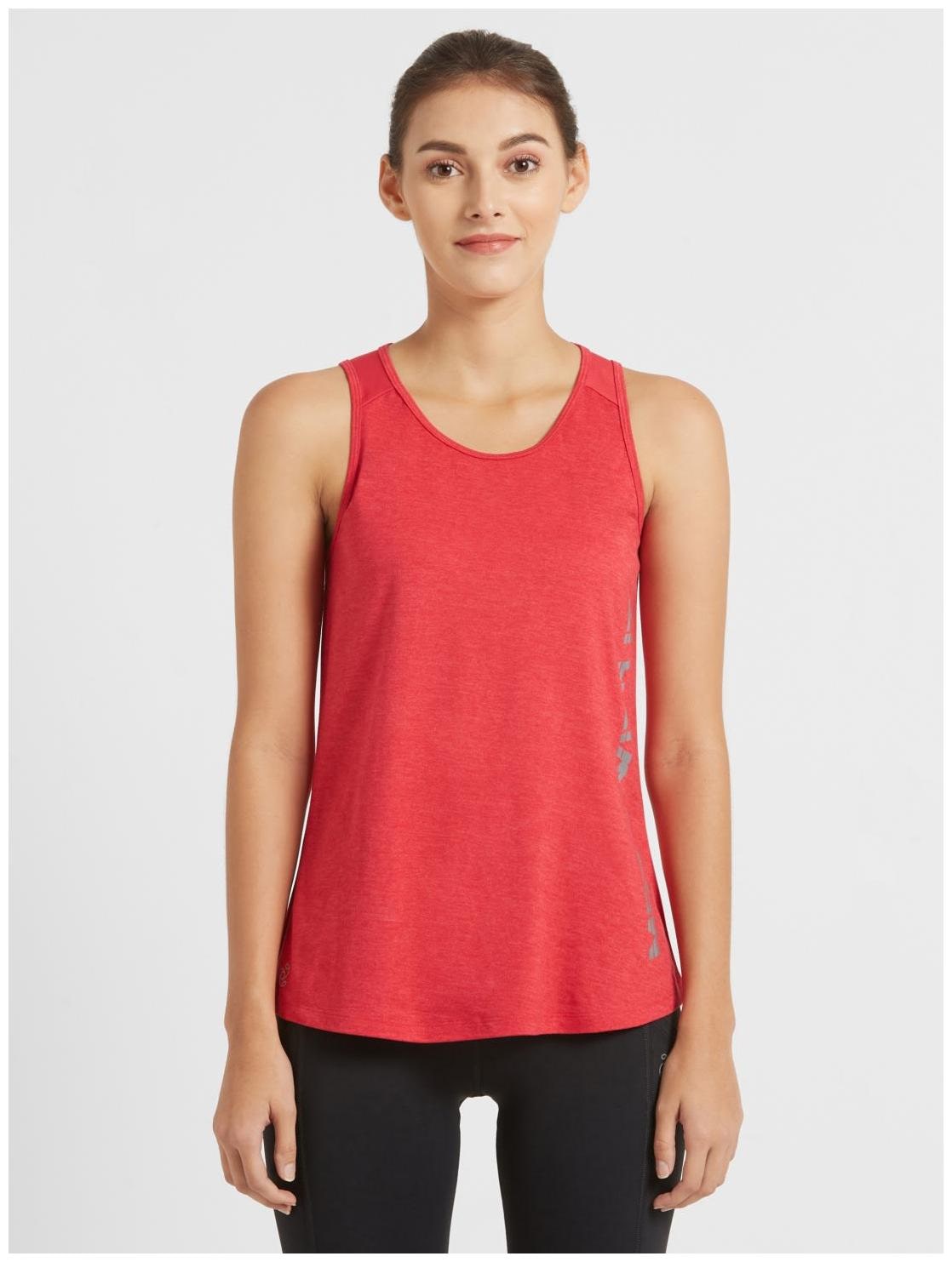 

Jockey Women Pink Regular fit U neck Polyester Tank top
