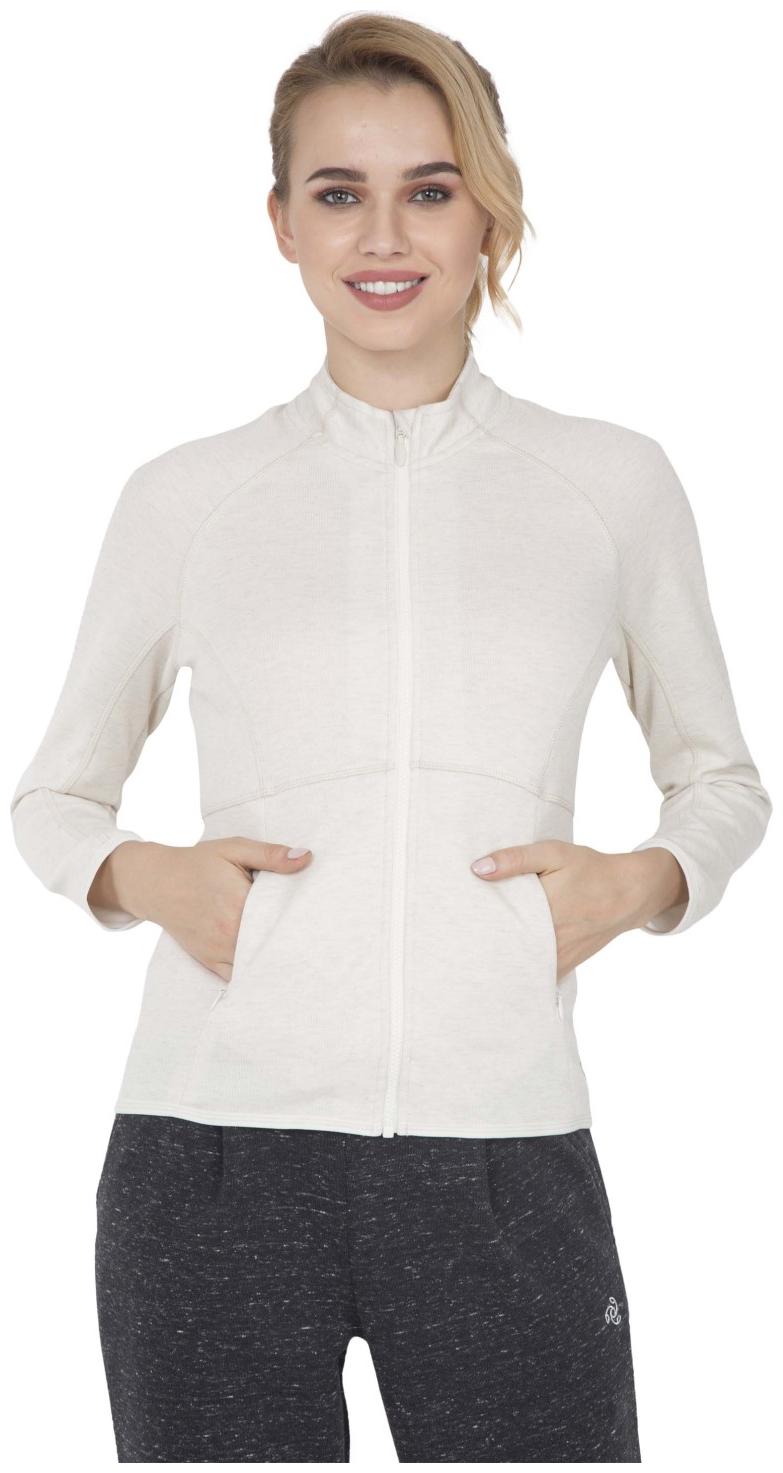 

Jockey Women Solid Regular Jacket - White