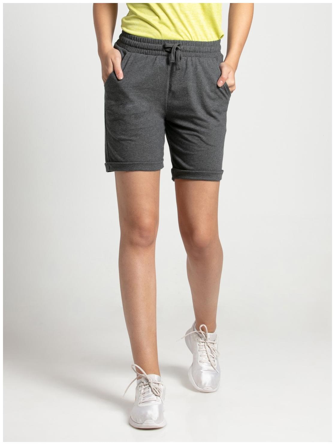 

Jockey Women Solid Regular shorts - Grey