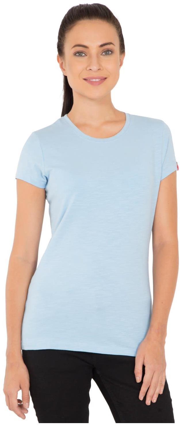 

Jockey Women Blue Regular fit Round neck Blended T shirt