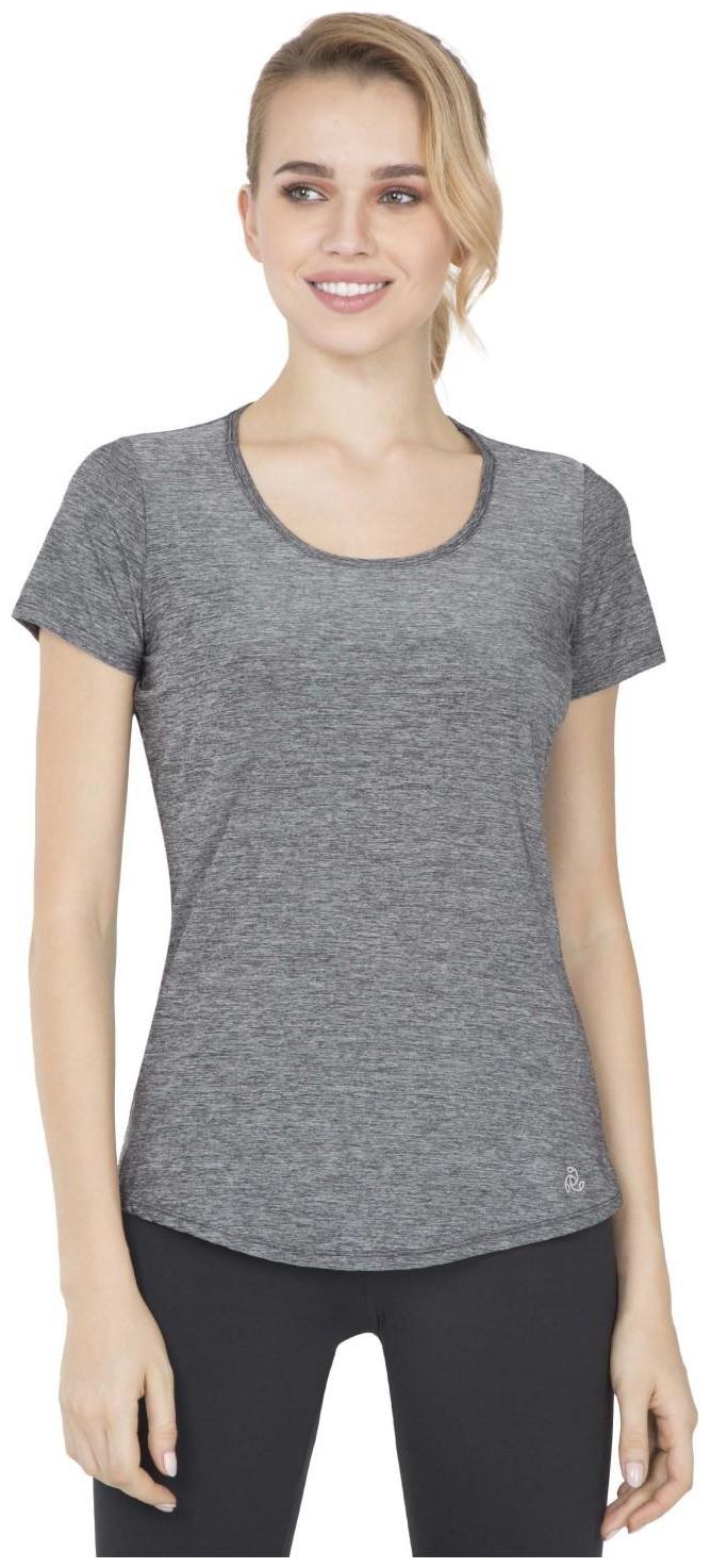 

Jockey Women Black Regular fit Round neck Microfibre T shirt