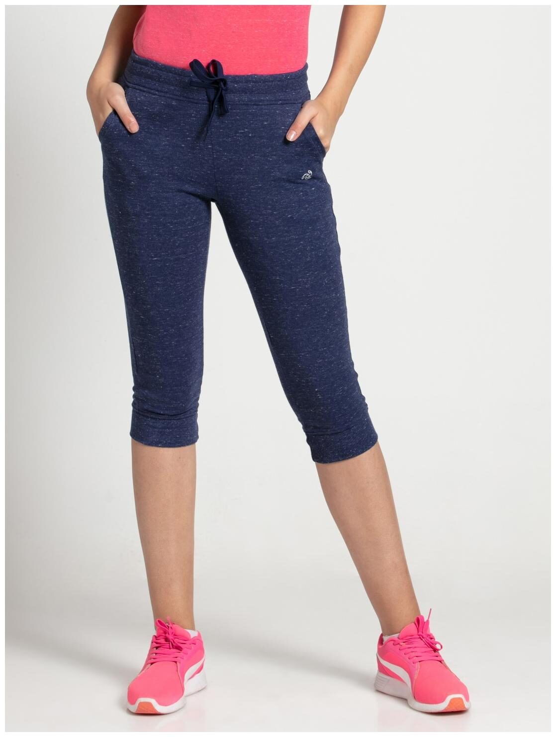 

Jockey Women Solid Regular capri - Blue