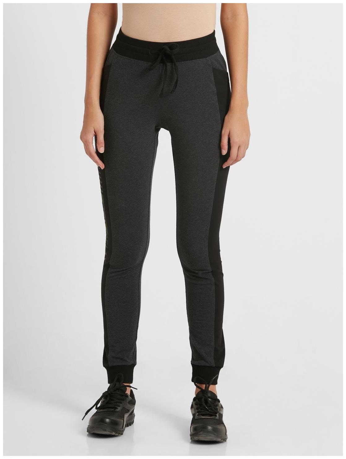 

Jockey Women Blended Solid Black Joggers