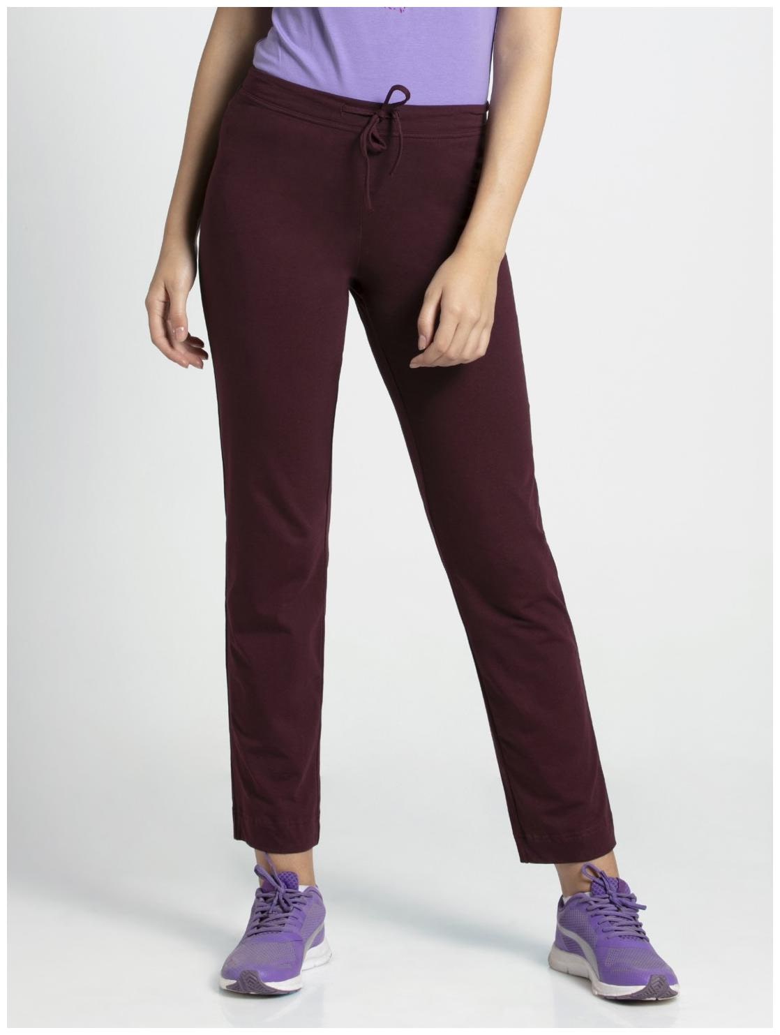 

Jockey Women Regular fit Cotton Solid Track pants - Purple