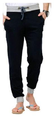 

JOGGERS PARK Men Black Solid Slim fit Track pants