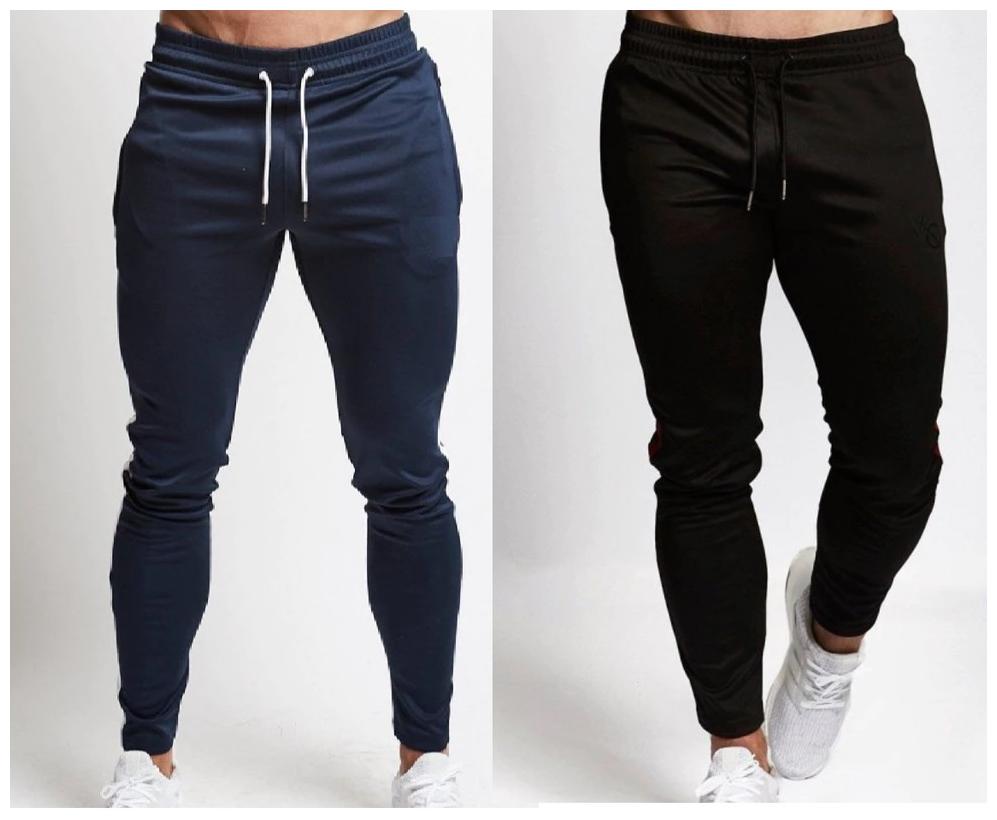 

JOGGERS PARK Men Black Blue Solid Slim fit Joggers