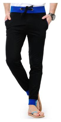 

JOGGERS PARK Men Black Solid Slim fit Track pants