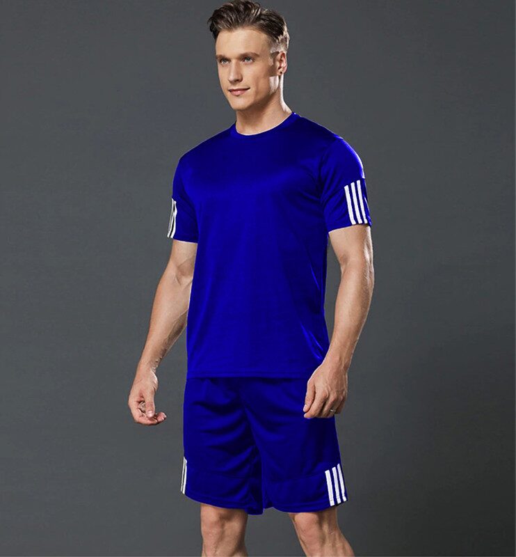 

JOGGERS PARK Men Blue Solid Regular Fit Track Suit