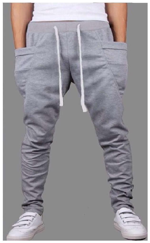 

JOGGERS PARK Men Grey Solid Slim fit Track pants