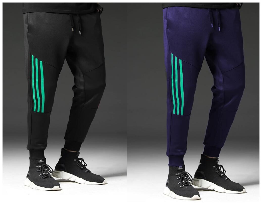 

JOGGERS PARK Men Black Blue Solid Slim fit Joggers