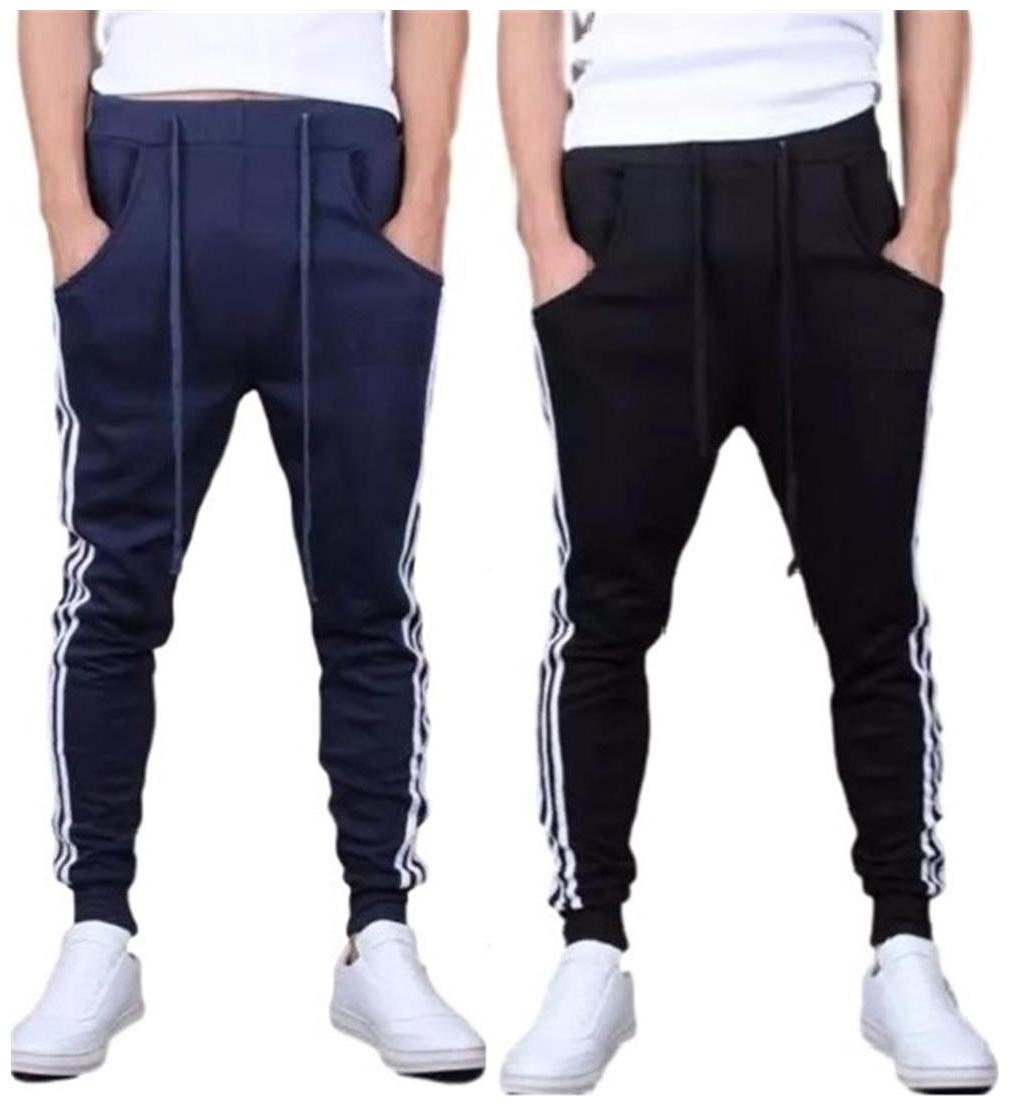 

Joggers Park Combo of Blue Black Sports Track Pants