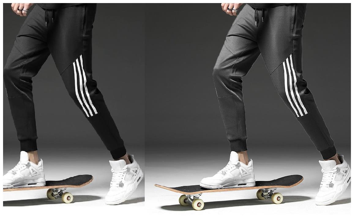 

JOGGERS PARK Men Black Grey Solid Slim fit Joggers