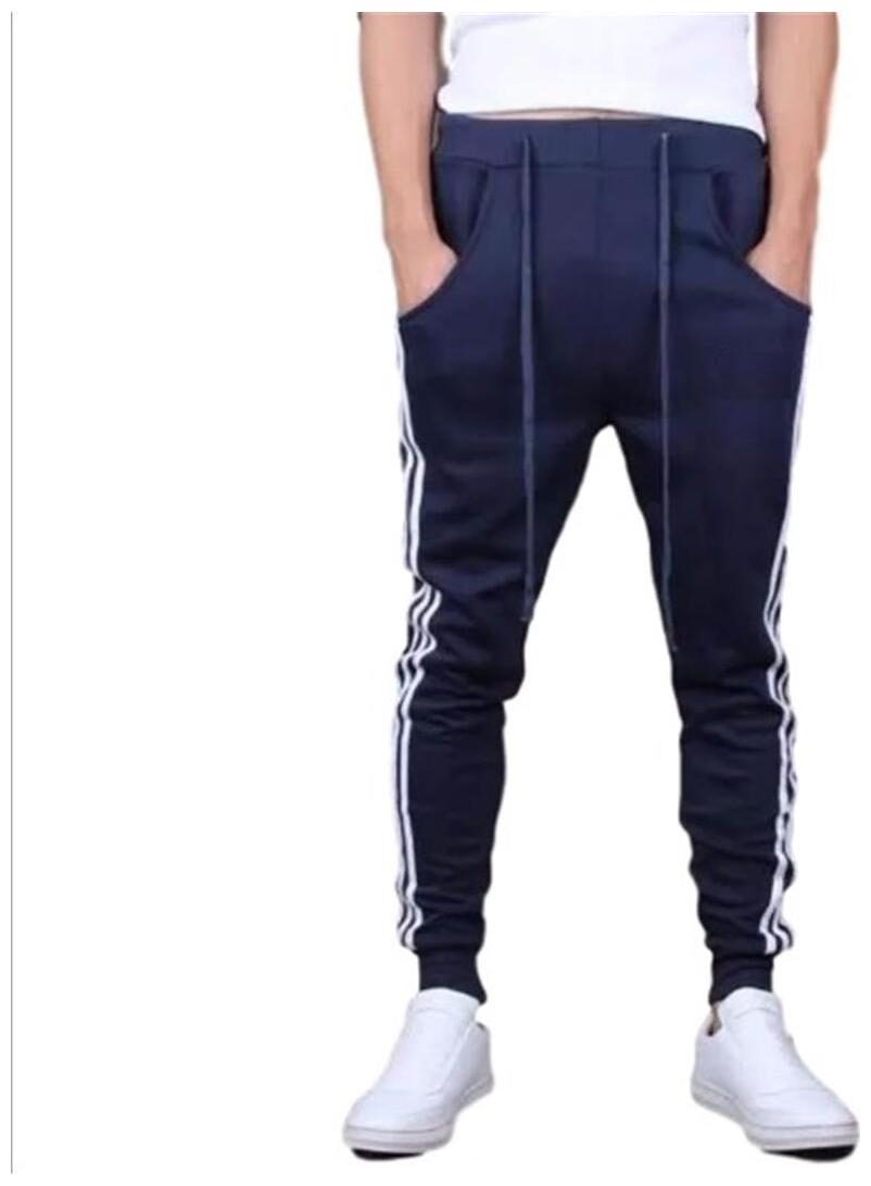 

JOGGERS PARK Men Blue Solid Slim fit Track pants