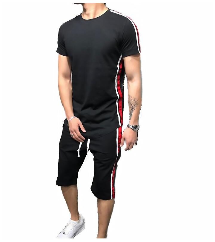 

JOGGERS PARK Men Black Solid Regular Fit Track Suit