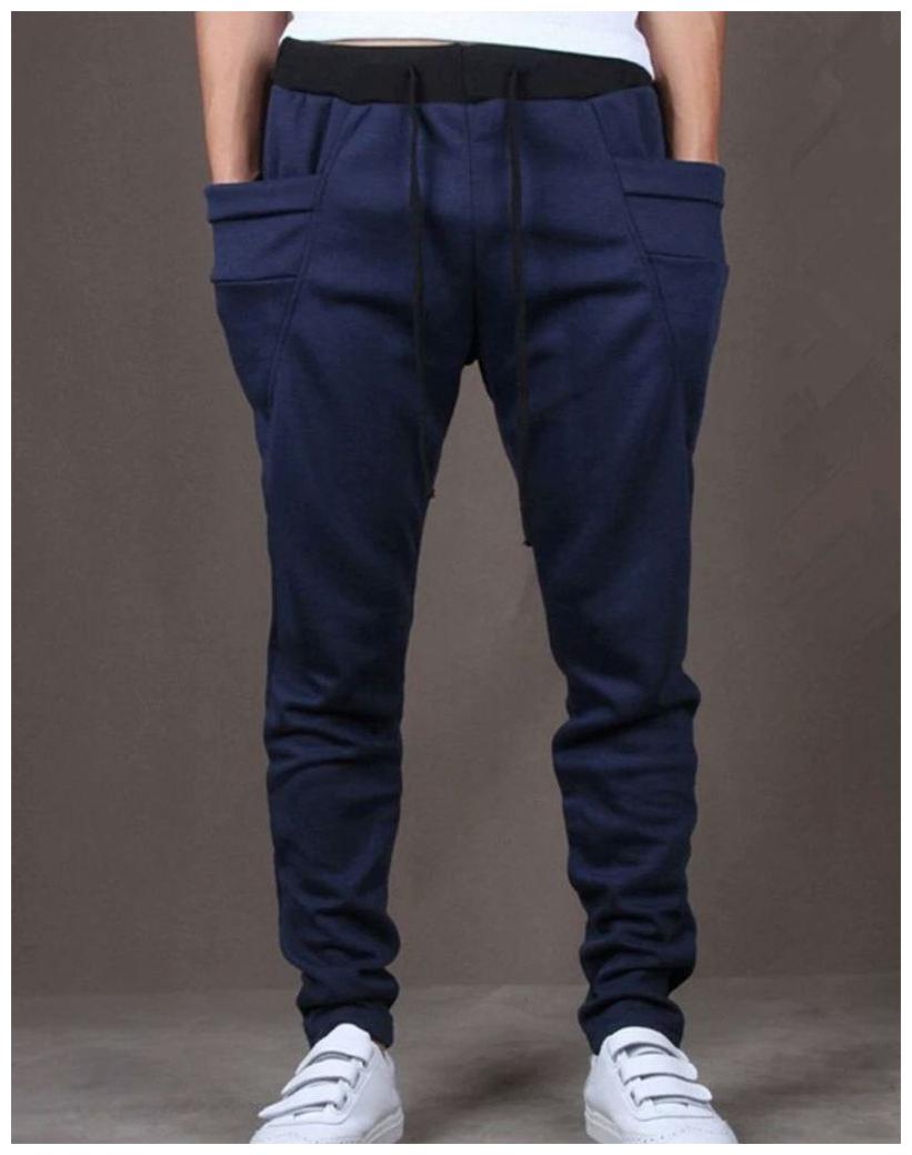 

JOGGERS PARK Men Navy blue Solid Slim fit Track pants