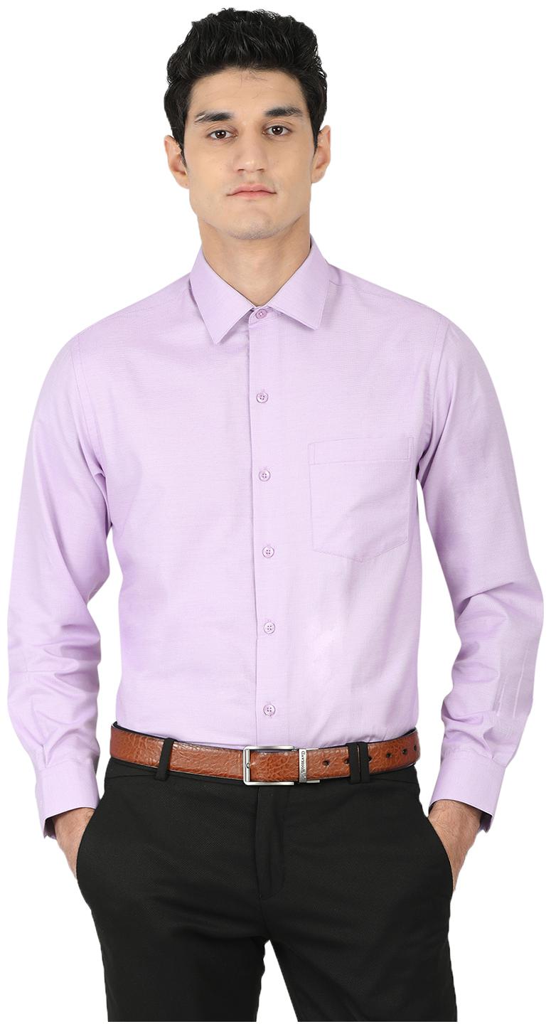 

John Players Men Slim fit Formal Shirt - Purple