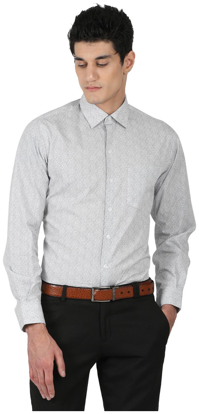 

John Players Men Slim fit Formal Shirt - White