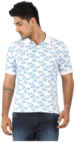 John Players Blue Slim Fit Polo T Shirt