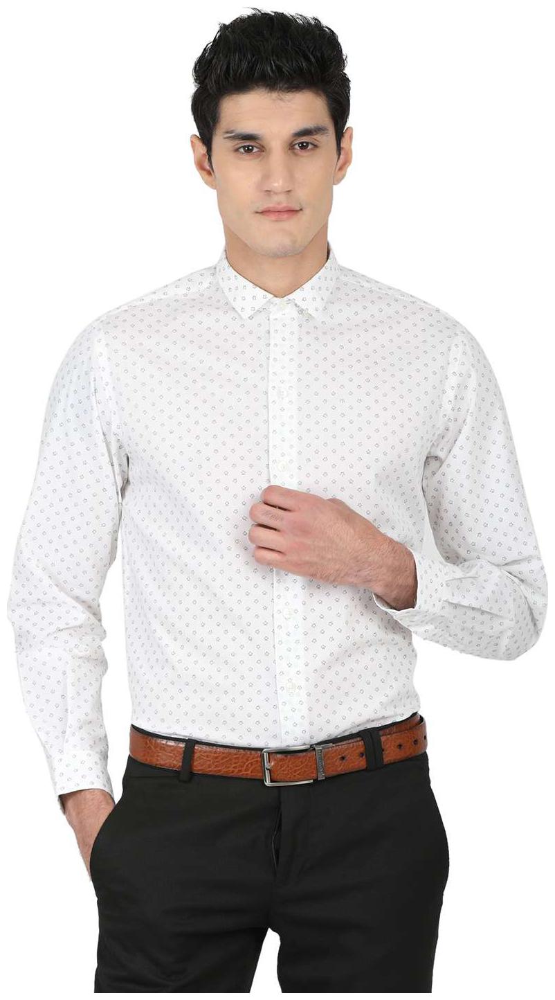

John Players Men Regular fit Formal Shirt - White
