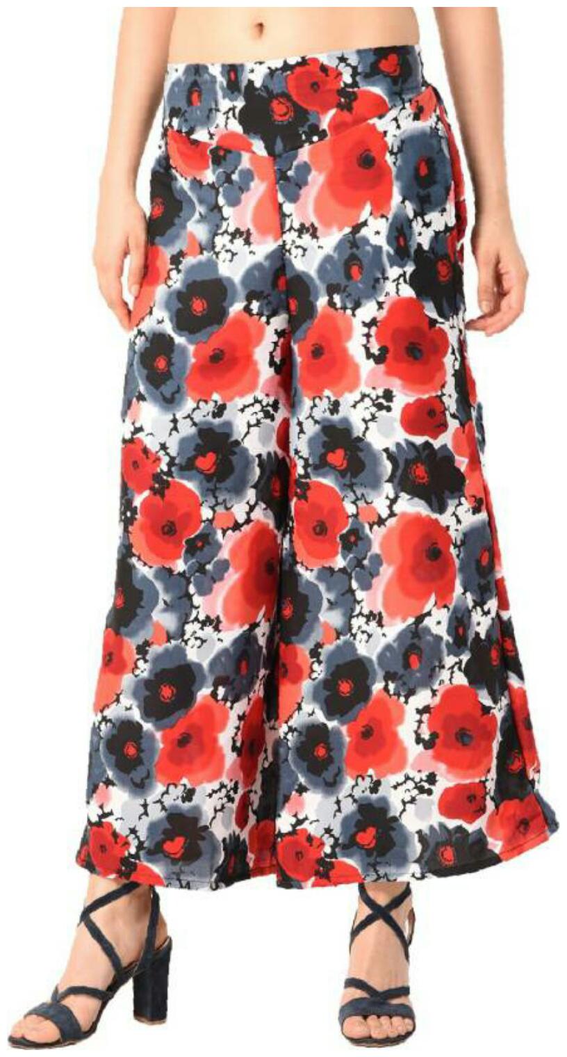 

Jollify Multi Printed Flared Palazzo