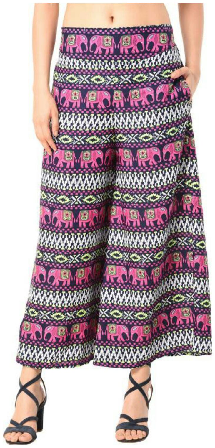 

Jollify Multi Printed Flared Palazzo
