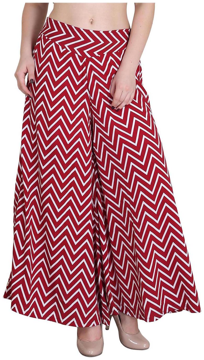

Jollify Women s Regular fit Maroon Plazzo