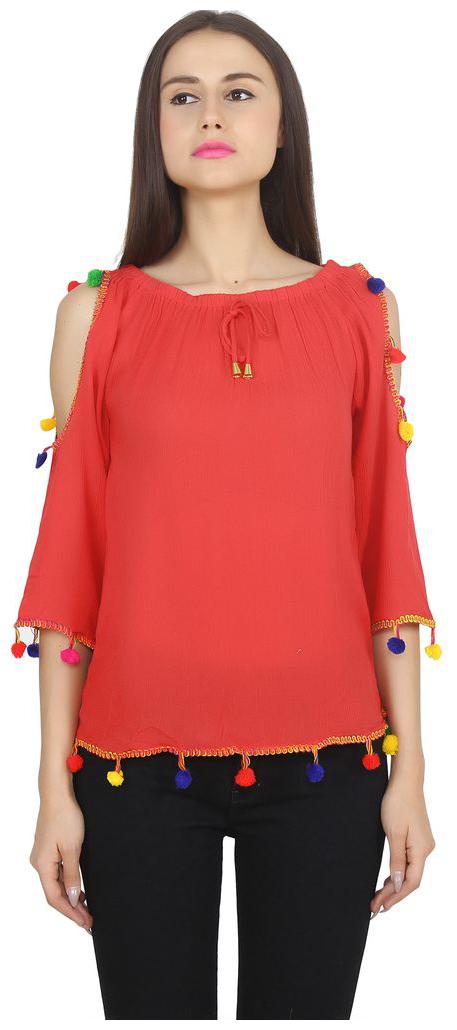

Jollify Women Polka dots Regular top - Red