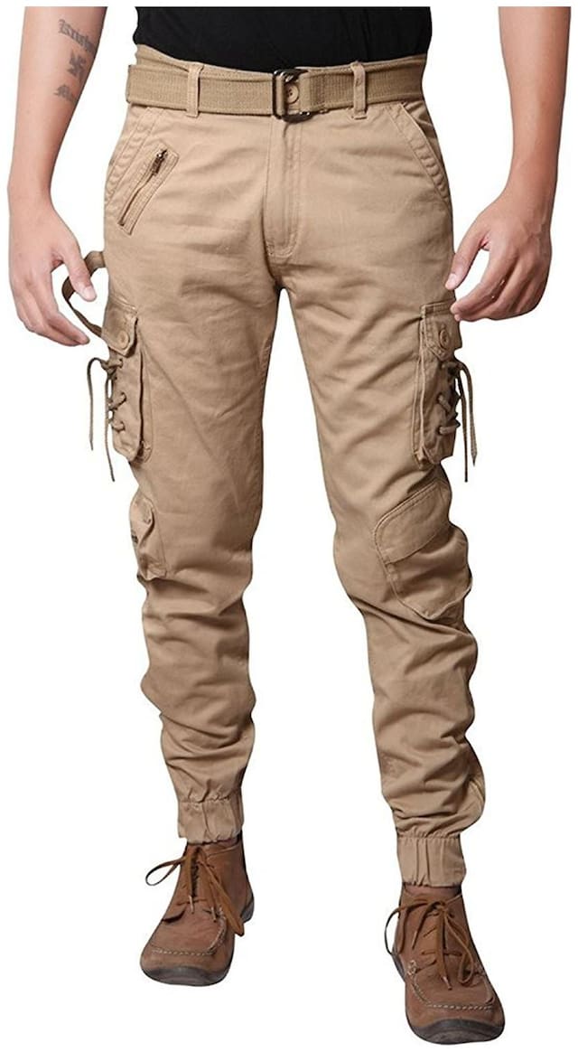 JUBINATION Men Brown Slim Fit Jeans