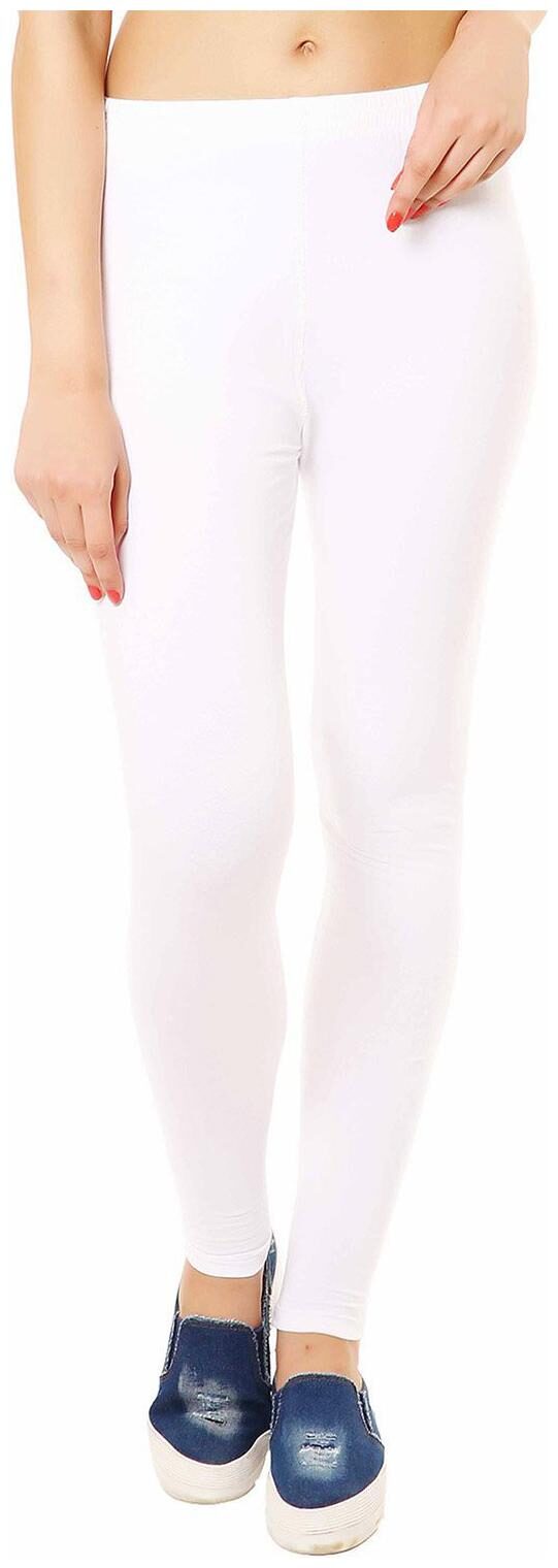 

Jubination Ladies White Stretchable Hosiery Cotton Legging