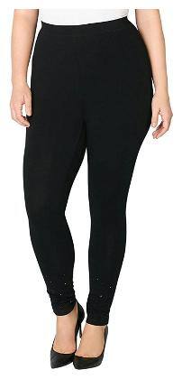 Jubination Stones Studded Yoga High Rise Compression Fitness Gym Workout Jumba Aerobics Stretchable Leggings (One Piece).