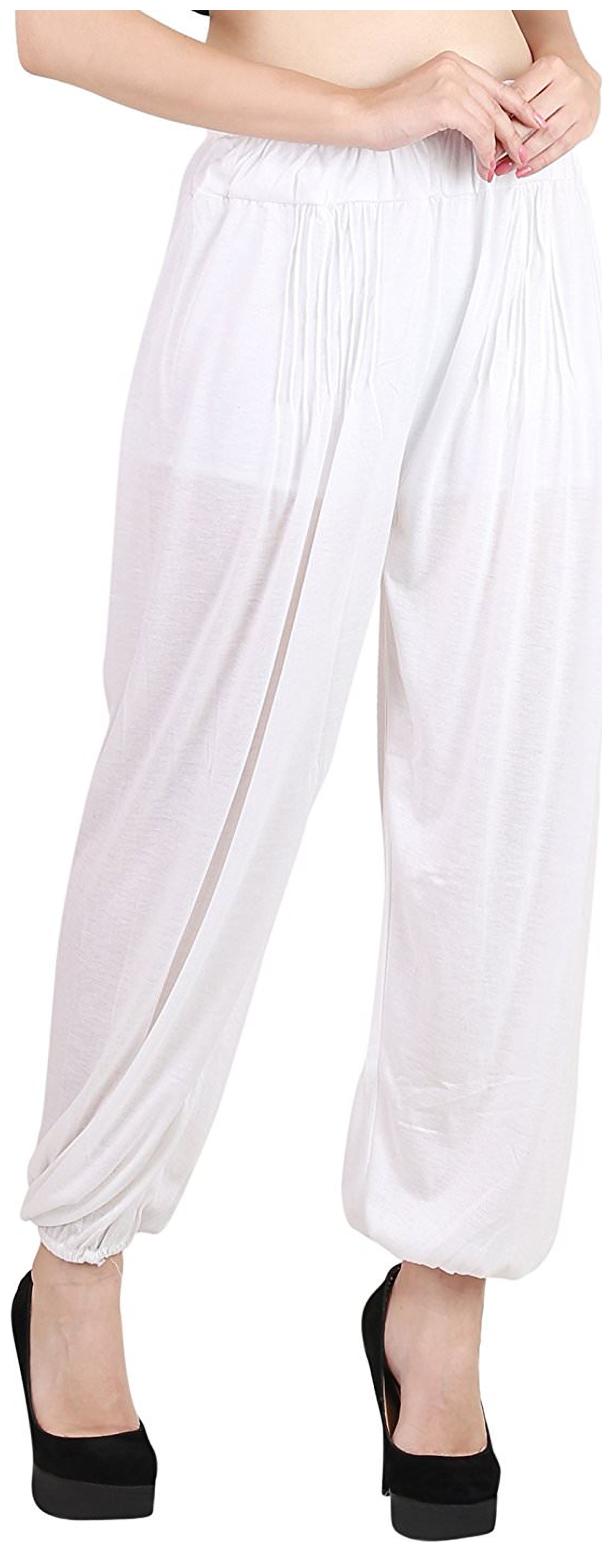 

JUBINATION Cotton Salwar - White