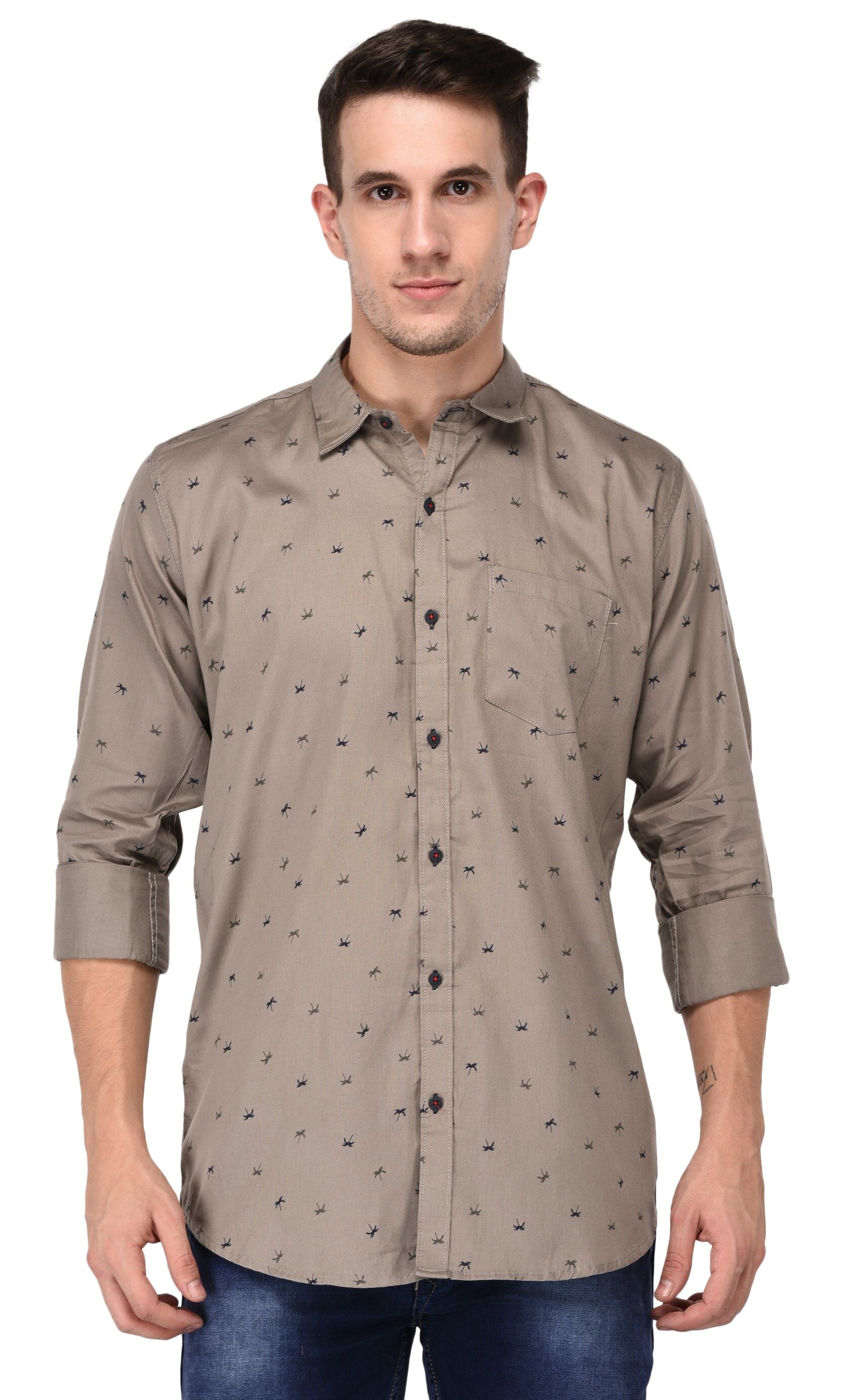 

Jugend Men Slim Fit Casual shirt - Grey