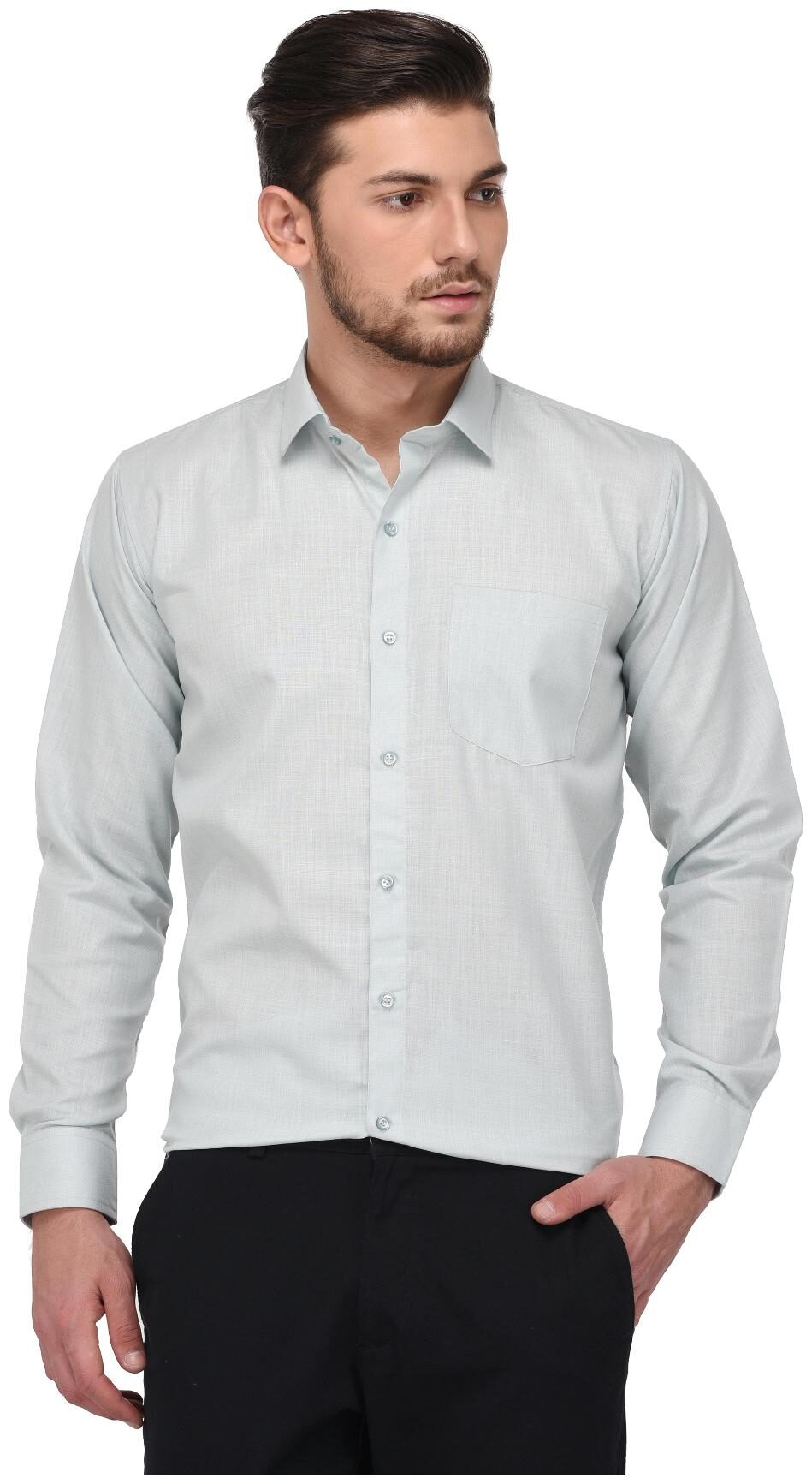 

Jugend Men Slim fit Formal Shirt - Grey