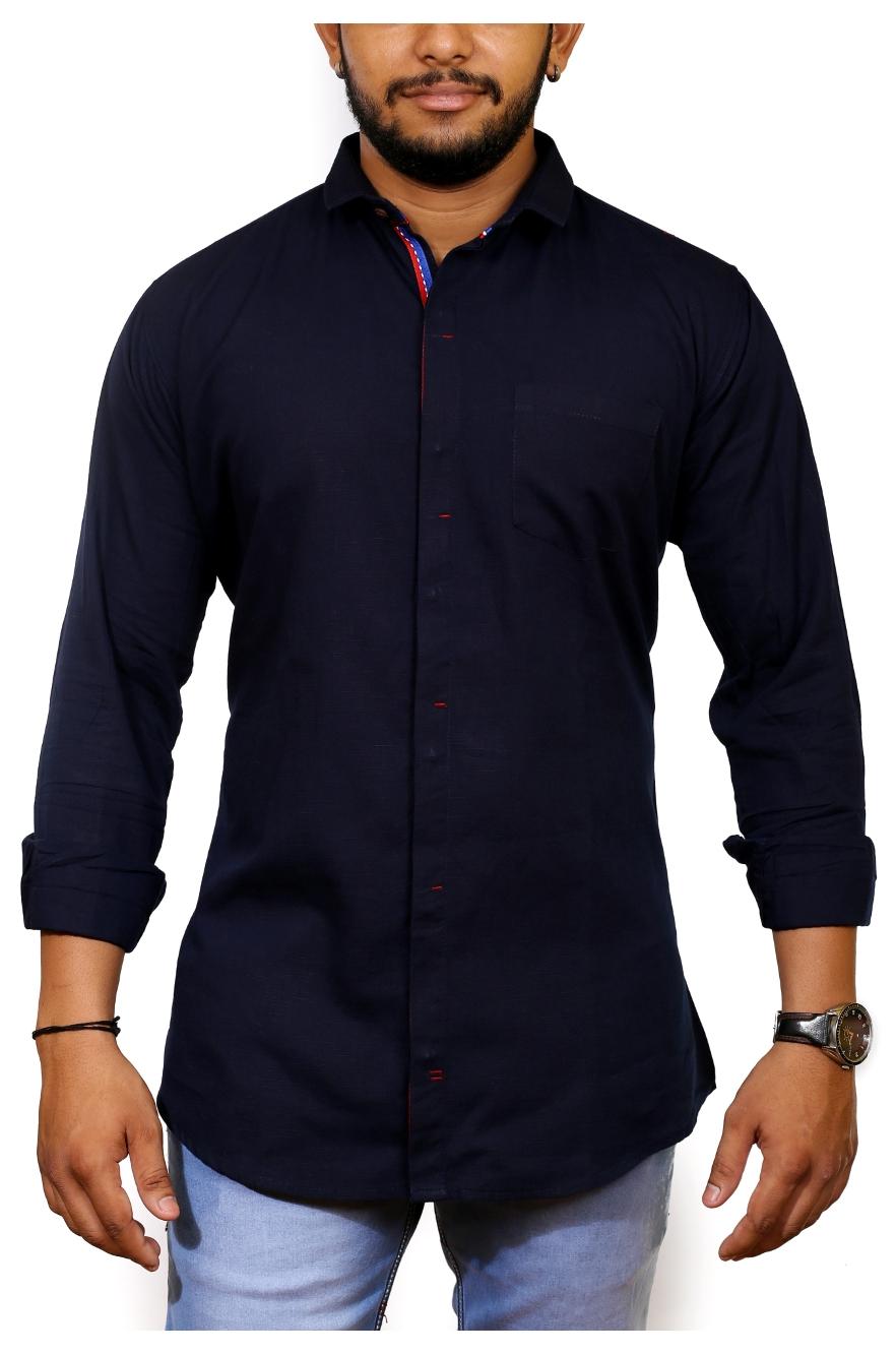 

Jugend Men Slim Fit Casual shirt - Blue