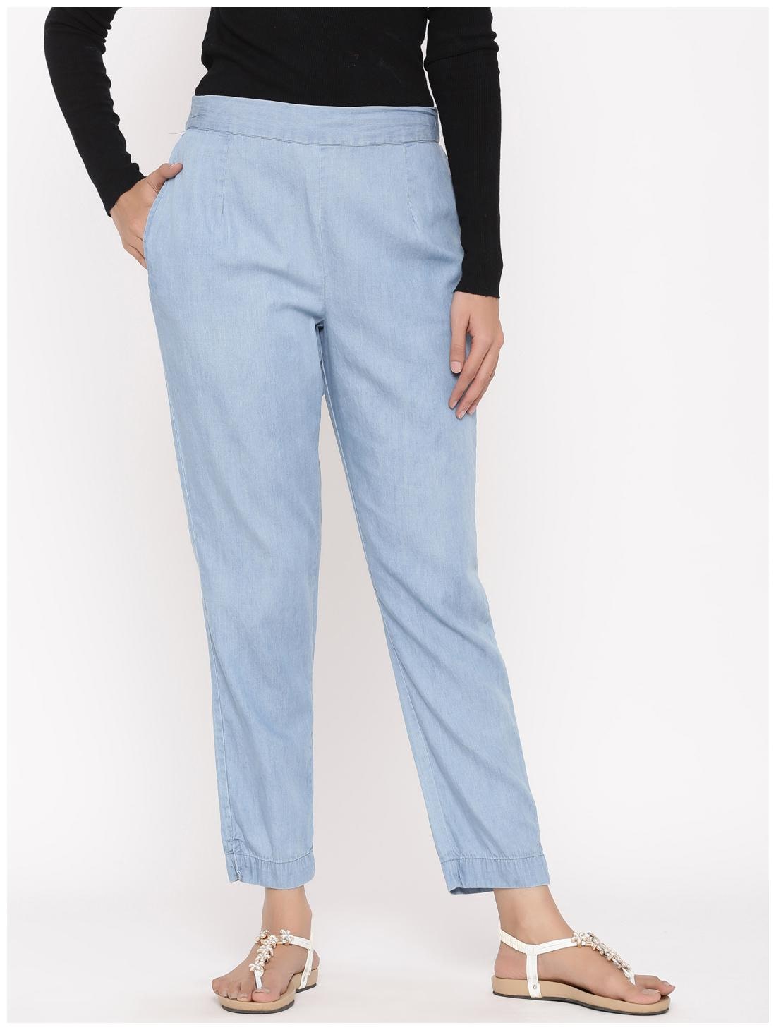 

Juniper Cotton Ethnic Pants - Blue