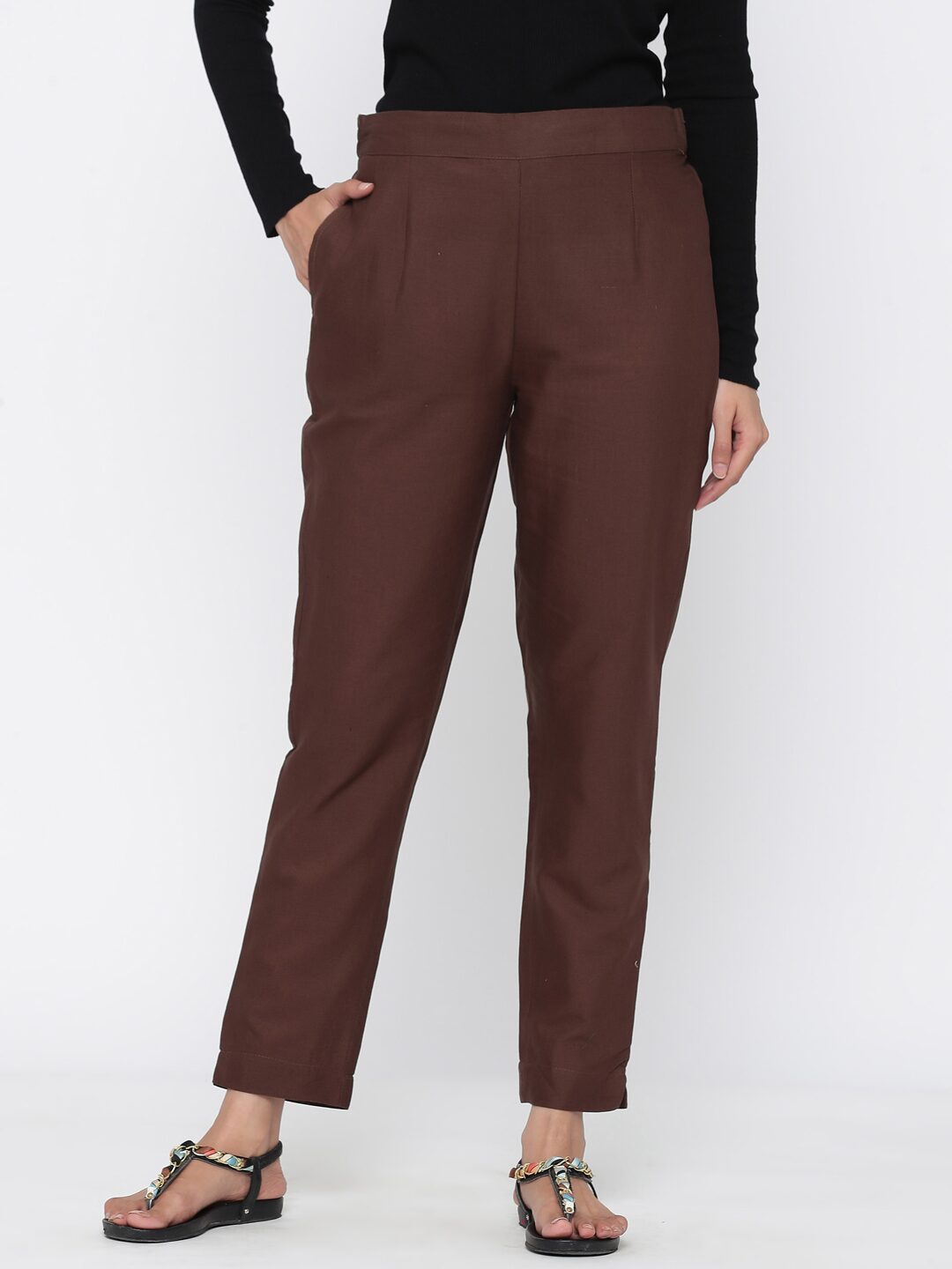 

Juniper Cotton Ethnic Pants - Brown