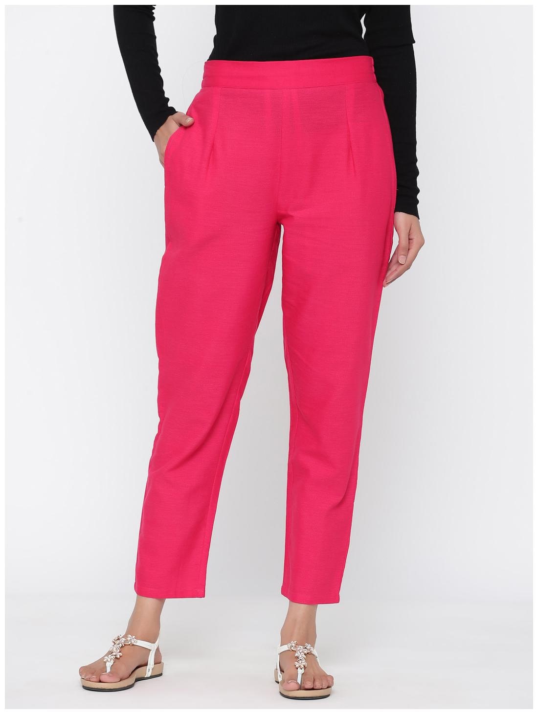 

Juniper Cotton Ethnic Pants - Fuschia